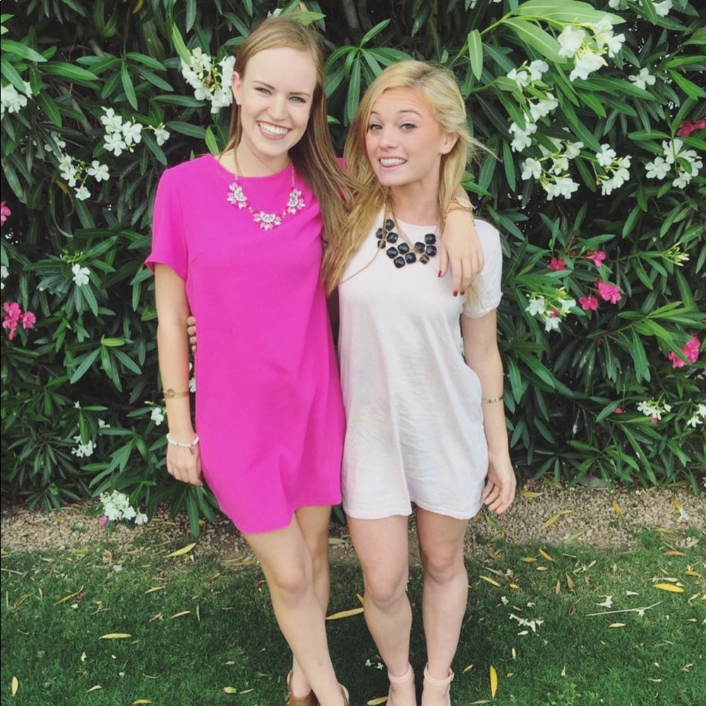 Pink Shift Dress